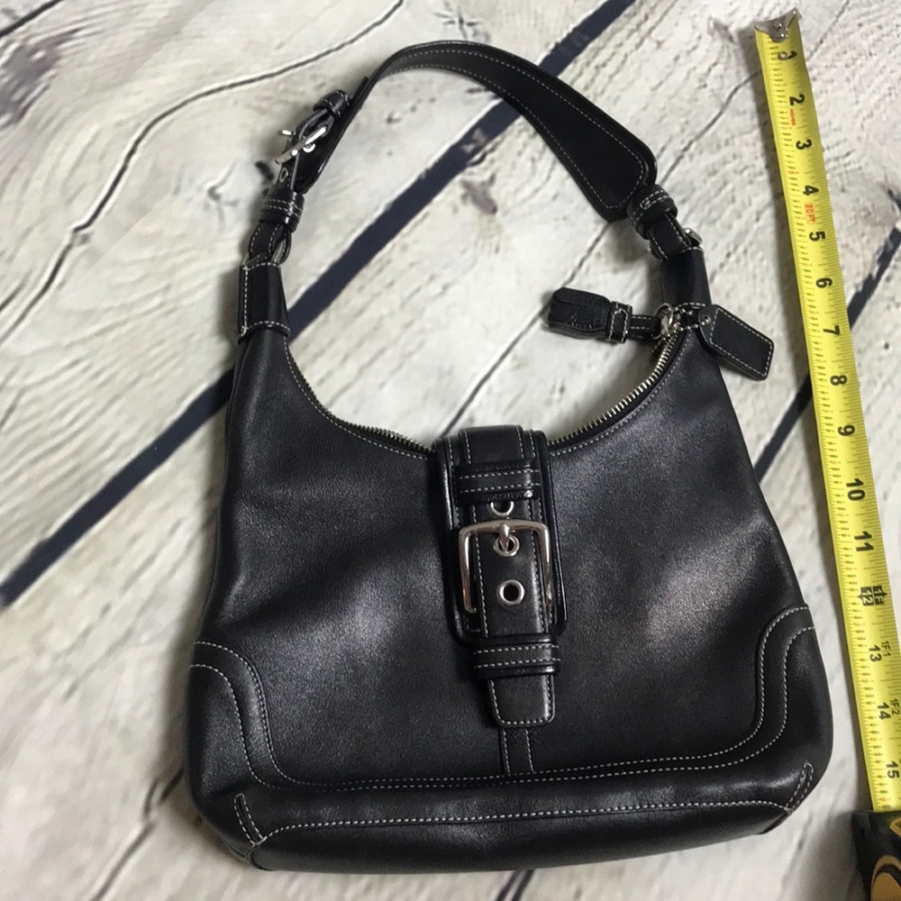 Coach authentic leather mini shoulder bag